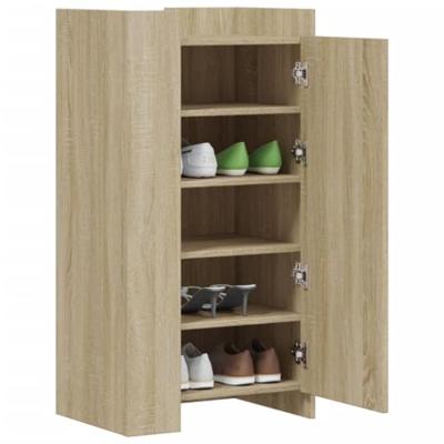 VidaXL Schoenenkast 52x37,5x100 cm bewerkt hout sonoma eikenkleurig
