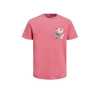 JACK & JONES JUNIOR T-shirt Pock met printopdruk koraalrood - thumbnail