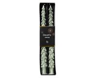 Dinerkaars Kerstboom Wit Mint 25cm 2st - thumbnail
