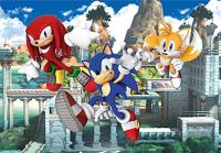 Clementoni Supercolor Puzzel Sonic 3x48 Stukjes - thumbnail