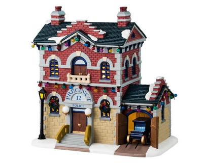 Precinct 12 Police 16x26x26 cm Kersthuisje LEMAX - Lemax