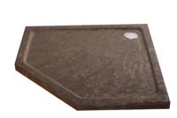 Hardstenen Douchebak 90X90X5 cm Vijfhoek Aqua Royal - thumbnail