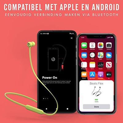 Beats Draadloze Flex-oortjes – Apple W1-koptelefoonchip, magnetische oortjes, Class 1 Bluetooth, 12 uur luisteren - Zwart