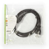 Voedingskabel | Stekker Type L (IT) - IEC-320-C5 | 2,0 m | Zwart - thumbnail