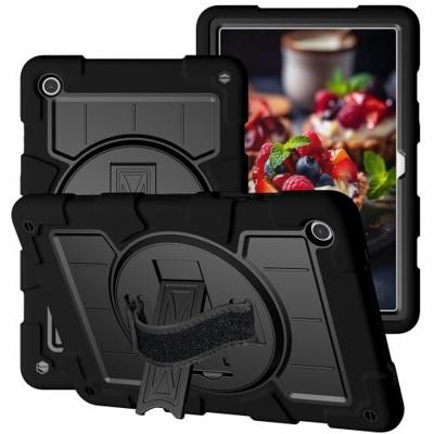 Casecentive Handstrap Hardcase with strap Galaxy Tab A9 Plus black