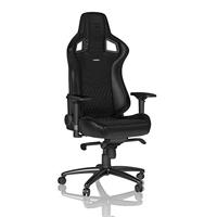 Noblechairs noblechairs EPIC Echtleder Gaming Stuhl - schwarz Gaming stoel Zwart - thumbnail