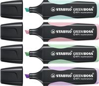 Markeerstift stabilo green boss 6070/4 4st pa ass | 5 stuks - thumbnail