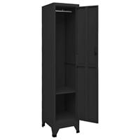 Lockerkast 38x45x180 cm staal zwart - thumbnail
