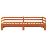 Slaapbank met onderschuifbed 90x200 cm massief grenenhout - thumbnail