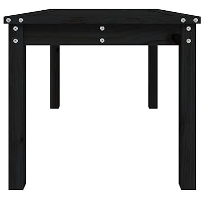 Tuintafel 82,5x50,5x45 cm massief grenenhout zwart