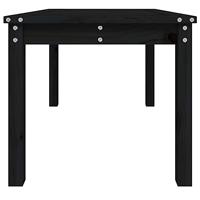 Tuintafel 82,5x50,5x45 cm massief grenenhout zwart - thumbnail