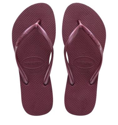 Havaianas Slim teenslippers donkerrood