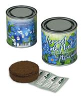 Boeketje in blik Vergeet Me Niet - thumbnail