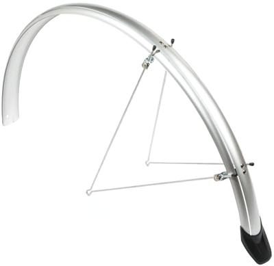 Eurofender Spatbordset elegance 28" x 46 mm - zilver Eurofender Spatbordset elegance 28" x 46 mm - zilver