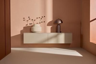 Nohr Zwevend TV-meubel 'Ericka' MDF, 160cm, kleur Beige