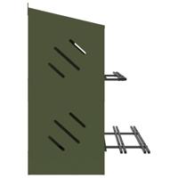 Kippennestkastje met 8 vakken olijfgroen metaal - thumbnail