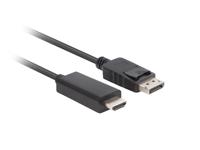 Lanberg CA-DPHD-11CC-0010-BK tussenstuk voor kabels DisplayPort HDMI Zwart - thumbnail