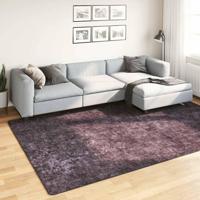 VidaXL Vloerkleed wasbaar anti-slip 190x300 cm antracietkleurig - thumbnail