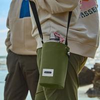 Black+Blum Geïsoleerde Flessentas - Koeltas voor fles - Mosgroen - thumbnail