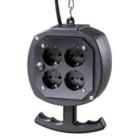 AS Schwabe 60971 8-voudig Stopcontactsplitter Zwart - thumbnail