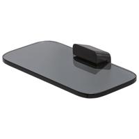 Planchet en Zeephouder Geesa Shift Geborsteld Zwart Metaal Met Rookglas Geesa - thumbnail