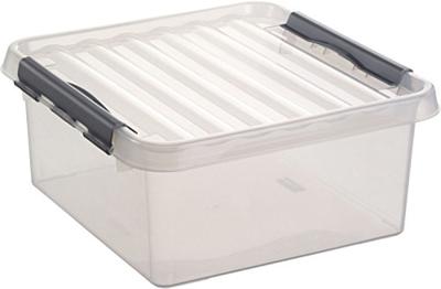 Sunware Q-line box 18 liter transp/metaal