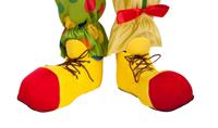 clownschoenen polyester geel/rood one-size - thumbnail