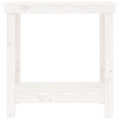 Werkbank 80x50x80 cm massief grenenhout wit