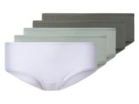 esmara 5 dames hipsters (S (36/38), Wit/groen/mint) - thumbnail