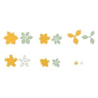 Nellie's Choice • shape dies kerstster poinsettia 6st. - thumbnail