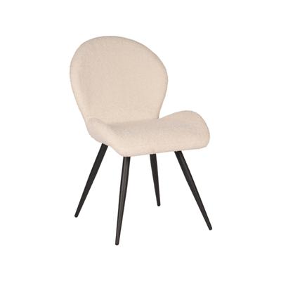 LABEL51 Eetkamerstoel 'Sky' Teddy, kleur Ivory