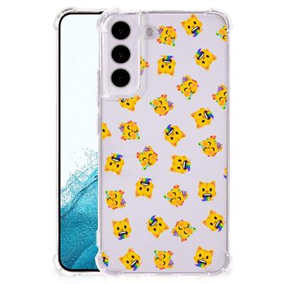 Doorzichtige Silicone Hoesje voor Samsung Galaxy S22 Katten Emojis Doorzichtige Silicone Hoesje voor Samsung Galaxy S22 Katten Emojis
