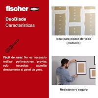 Wandpluggen en schroeven Fischer 44 mm (25 Stuks) - thumbnail