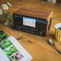Albrecht DR 866 Radio DAB+, FM AUX, Bluetooth, DAB+, FM Voelbare toetsen, Spraakfunctie, Wekfunctie Walnoot - thumbnail