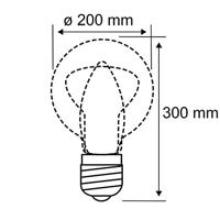 Paulmann 28859 LED-lamp E27 7 W Goud (Ø x h) 200 mm x 300 mm 1 stuk(s) - thumbnail