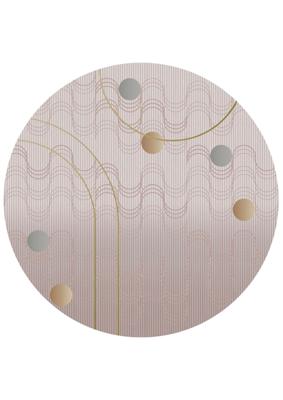 Moooi Carpets - Swell Rose Quarts - 250 rond Vloerkleed