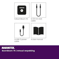 Marmitek BoomBoom 76 Bluetooth ontvanger Zwart - thumbnail