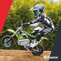 Razor Dirt Rocket SX350 McGrath elektrische scooter 1 zitplaats(en) 22 km/h Zwart, Groen, Grijs, Wit - thumbnail