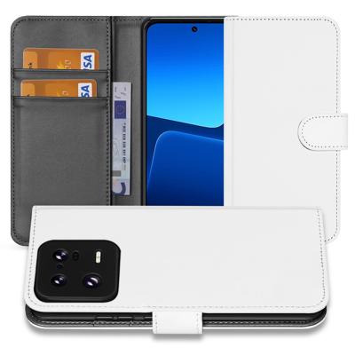 Book Case Telefoonhoesje voor de Xiaomi 13 Pro Wit met Pasjeshouder Book Case Telefoonhoesje voor de Xiaomi 13 Pro Wit met Pasjeshouder