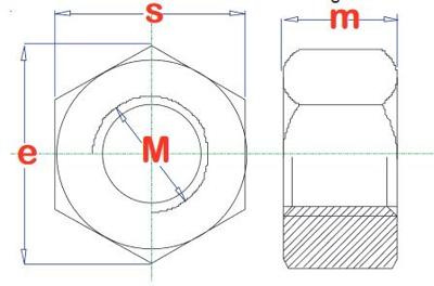 pgb-Europe PGB-FASTENERS | Zeskantmoer |8| DIN 934 M 4 Zn | 200 st 93480100403