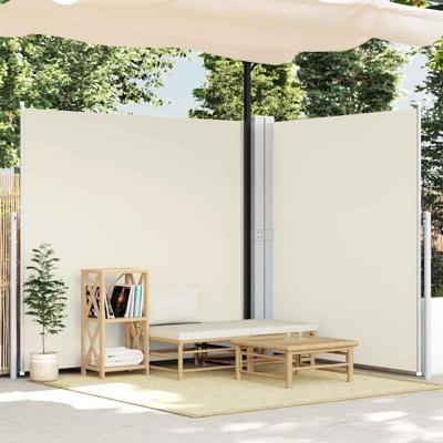 Tuinscherm uittrekbaar 200x600 cm crmekleurig Tuinscherm uittrekbaar 200x600 cm crmekleurig