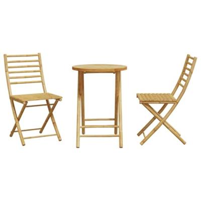 3-delige Bistroset bamboe
