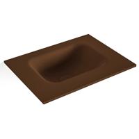 MONDIAZ LEX Rust solid surface inleg wastafel voor toiletmeubel 40cm. Positie wasbak midden - thumbnail