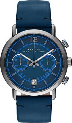 Horlogeband Marc by Marc Jacobs MBM5068 Leder Blauw 22mm Horlogeband Marc by Marc Jacobs MBM5068 Leder Blauw 22mm