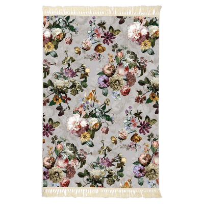 Essenza Fleur Vloerkleed Grijs