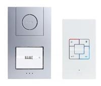 m-e modern-electronics Vistus AD ALU 4010 S Deurintercom Kabelgebonden Complete set voor Eengezinswoning Zilver - thumbnail