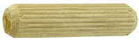 Connex houten deuvel geribbeld 6x30 50st - com900101 - thumbnail