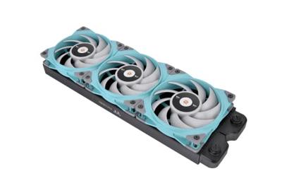 Thermaltake Toughfan 12 Turquoise High Static Pressure Radiator Fan Universeel Ventilator 12 cm Blau Thermaltake Toughfan 12 Turquoise High Static Pressure Radiator Fan Universeel Ventilator 12 cm Blau