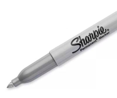 Sharpie permanente marker metallic, fijne punt, zilver