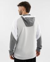 JAKO 6770 Sweater Met Kap Dynamic - Lichtgrijs/Wit/Grijs - L - thumbnail